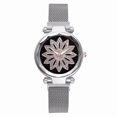 Fashionanle Stylish Casual Flower Starry Dial Face Women Watch Wristwatch with Magnet Strap Band
Fashionanle Stylish Casual Flower Starry Dial Face Women Watch Wristwatch with Magnet Strap Band