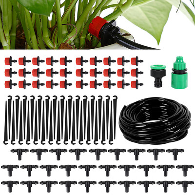 PVC Drip Irrigation System Automatic Watering Garden Hose Micro Drip Watering Kits with Adjustable Drippers
PVC Drip Irrigation System Automatic Watering Garden Hose Micro Drip Watering Kits with Adjustable Drippers