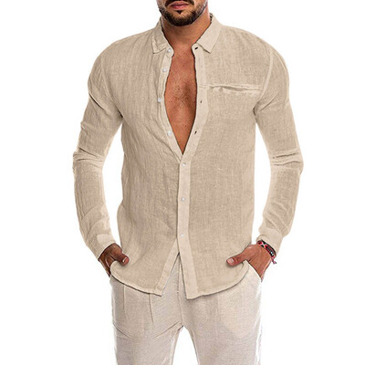 Toponeto Mens Loose Cotton Blend Solid Color Button Pocket Long Sleeve Shirt Tops Blouse
Toponeto Mens Loose Cotton Blend Solid Color Button Pocket Long Sleeve Shirt Tops Blouse