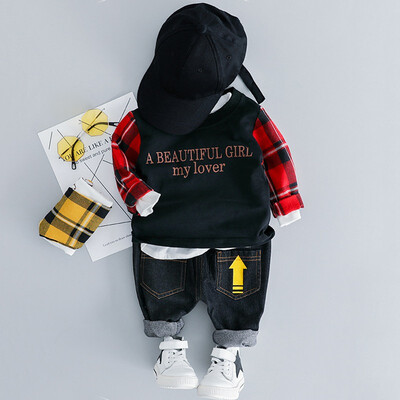 Spring Childrens Set Kids Clothing Casual Kids Boy Long Sleeve Classic Plaid Outfits Set Cotton Sweaters Tops Casual Pants
Spring Childrens Set Kids Clothing Casual Kids Boy Long Sleeve Classic Plaid Outfits Set Cotton Sweaters Tops Casual Pants