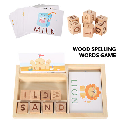 Wood Spelling Words Game Kids Early Educational Toys for Children Learning Wooden Toys Montessori Education Toy
Wood Spelling Words Game Kids Early Educational Toys for Children Learning Wooden Toys Montessori Education Toy