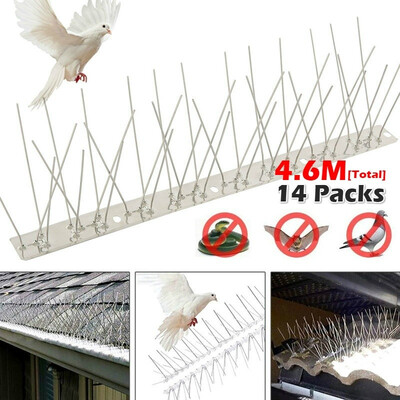Bird Repeller Anti Bird Anti Pigeon Spike for Get Rid of Pigeons&Scare Birds Pest Control Easy Apply Safe Flying Pest Repeller
Bird Repeller Anti Bird Anti Pigeon Spike for Get Rid of Pigeons&Scare Birds Pest Control Easy Apply Safe Flying Pest Repeller