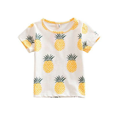 Short Sleeve Cute Pineapple Printed Baby Girls T-shirt Casual robe fille enfant Clothes
Short Sleeve Cute Pineapple Printed Baby Girls T-shirt Casual robe fille enfant Clothes