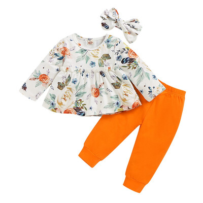 Baby Girls Children\s Sets Casual Three Piece Girls Long Sleeved T-Shirt Trousers Hair Band Print Top
Baby Girls Children\s Sets Casual Three Piece Girls Long Sleeved T-Shirt Trousers Hair Band Print Top