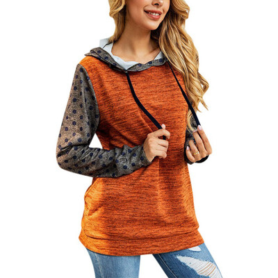 Women Hooded Sweatshirts Ladies Autumn Polka Dot Print Long Sleeve Loose Slim Fit Casual Warm Pullovers 2019
Women Hooded Sweatshirts Ladies Autumn Polka Dot Print Long Sleeve Loose Slim Fit Casual Warm Pullovers 2019