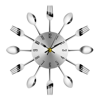 Modern Stainless Steel Knife Fork Wall Clock Analog for Home Office Magic Spoon&Fork Analog Wall Clock
Modern Stainless Steel Knife Fork Wall Clock Analog for Home Office Magic Spoon&Fork Analog Wall Clock
