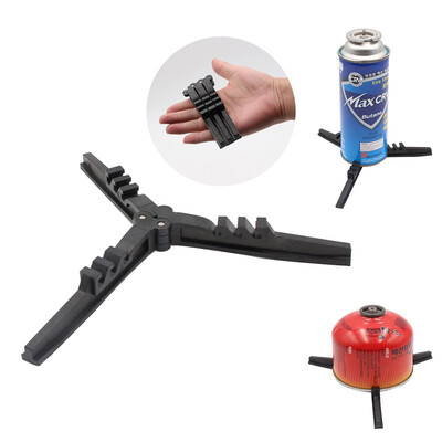 1 Pc Multi-functional Outdoor Stove Flat Gas Tank Base Foldable Tripod Bracket