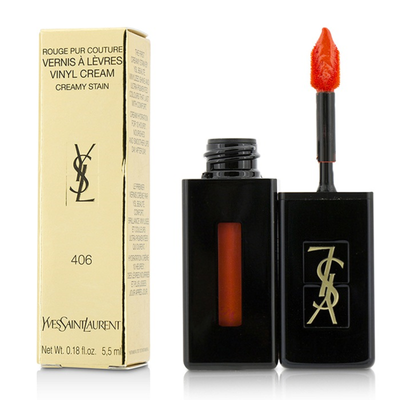 YVES SAINT LAURENT - Rouge Pur Couture Vernis A Levres Vinyl Cream Creamy Stain - 406 Orange Electro 55ml018oz
YVES SAINT LAURENT - Rouge Pur Couture Vernis A Levres Vinyl Cream Creamy Stain - 406 Orange Electro 55ml018oz
