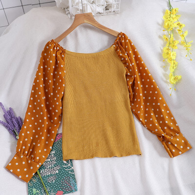 Korean Style Sweaters Word Shoulder Stitching Temperament Slim Long-sleeved Sweaters Yellow Code
Korean Style Sweaters Word Shoulder Stitching Temperament Slim Long-sleeved Sweaters Yellow Code