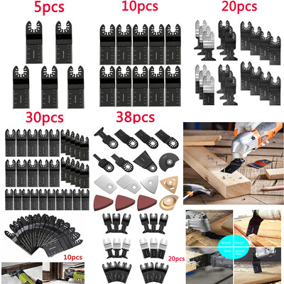 510203038PCS Carbon Steel Cutter Saw Blades Bi-metal Straight Wood Oscillating Multitool Power Tool Kit
510203038PCS Carbon Steel Cutter Saw Blades Bi-metal Straight Wood Oscillating Multitool Power Tool Kit