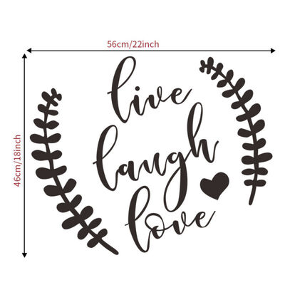 Wall Stickers Live Laugh Love Quote Words Wall Decal Self-Adhesive Removable Bathroom Home Decor Stickers
Wall Stickers Live Laugh Love Quote Words Wall Decal Self-Adhesive Removable Bathroom Home Decor Stickers