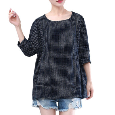 EFINNY New Women Round Neck Long Sleeve Loose Blouse Vingtage Plaid Shirt Blusas Autumn Oversized Tops -3XL New
EFINNY New Women Round Neck Long Sleeve Loose Blouse Vingtage Plaid Shirt Blusas Autumn Oversized Tops -3XL New