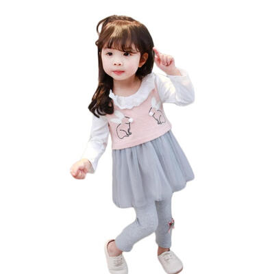 WEIXINBUY Baby Girls Dress Rabbit Vest long-sleeved Dress Autumn Cotton three-piecesSet
WEIXINBUY Baby Girls Dress Rabbit Vest long-sleeved Dress Autumn Cotton three-piecesSet