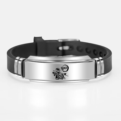 Anime Demon Slayer Kimetsu No Yaiba Tanjirou Kamado Cosplay Bracelets Bangles Stainless Steel Silicone Jewelry
Anime Demon Slayer Kimetsu No Yaiba Tanjirou Kamado Cosplay Bracelets Bangles Stainless Steel Silicone Jewelry