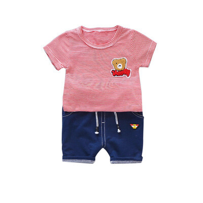 Hot Children Cartoon Bear Striped Short-SleevedShorts Pants Suit Summer For 0-5 Years Old
Hot Children Cartoon Bear Striped Short-SleevedShorts Pants Suit Summer For 0-5 Years Old
