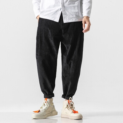 Gobestart Mens New Style Corduroy Casual Retro Trousers Fashion Large Pure Color Pant
Gobestart Mens New Style Corduroy Casual Retro Trousers Fashion Large Pure Color Pant