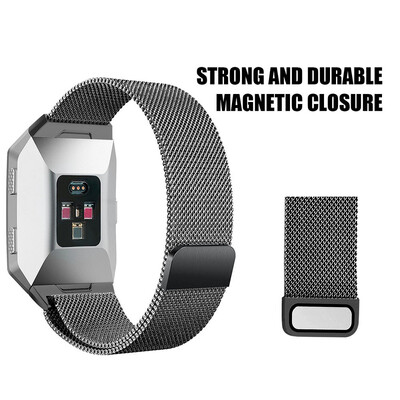 〖Follure〗Large Replacement Milanese Stainless Steel Watch Band Strap For Fitbit Ionic BK
〖Follure〗Large Replacement Milanese Stainless Steel Watch Band Strap For Fitbit Ionic BK