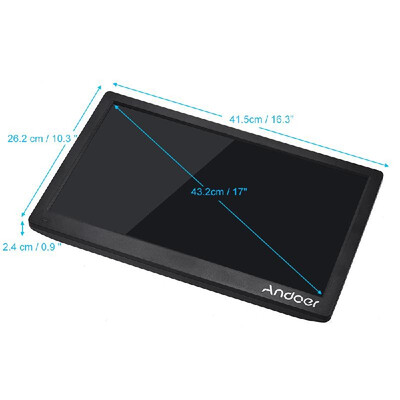 Andoer 17inch Digital Photo Frame Full View IPS Screen 1920 1080 HD Advertising Machine Support Random Play with Remote Control
Andoer 17inch Digital Photo Frame Full View IPS Screen 1920 1080 HD Advertising Machine Support Random Play with Remote Control
