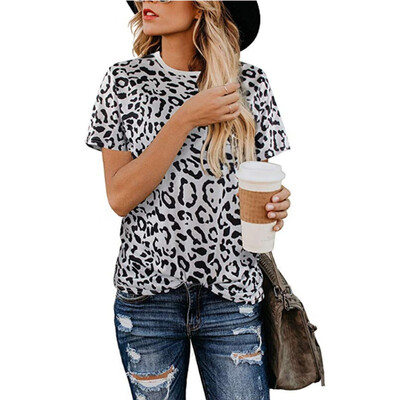 Hot Fashion Leopard Womens T-shirt Large Size O-neck Short-sleeved Loose T-shirt Top Dropshipping
Hot Fashion Leopard Womens T-shirt Large Size O-neck Short-sleeved Loose T-shirt Top Dropshipping