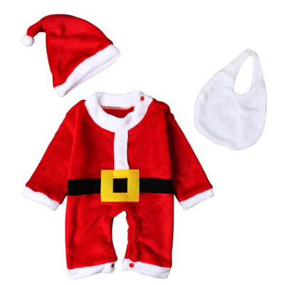 hilittlekids Newborn Baby Boys Girls Christmas Long Sleeve Cute Santa Claus Jumpsuit Hat Bib Bodysuit Set
hilittlekids Newborn Baby Boys Girls Christmas Long Sleeve Cute Santa Claus Jumpsuit Hat Bib Bodysuit Set