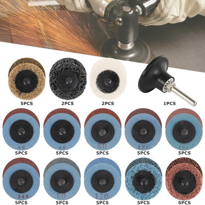 Set of 60PCS FineMediumCoarse Abrasive Disc Assorted Roll Lock Sanding Discs Surface Conditioning R-Type Quick Change Disc Set
Set of 60PCS FineMediumCoarse Abrasive Disc Assorted Roll Lock Sanding Discs Surface Conditioning R-Type Quick Change Disc Set