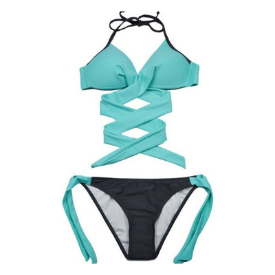 2019 Women Swimsuit Push Up Swimwear Criss Cross Bandage Halter Beach Bathing Suit Swim Wear Two Piece Bikini Set Pro
2019 Women Swimsuit Push Up Swimwear Criss Cross Bandage Halter Beach Bathing Suit Swim Wear Two Piece Bikini Set Pro