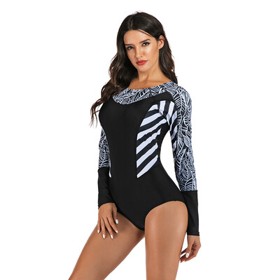 Girls One Piece Swimsuit Women Swimwear Surfing Suit Rashguard Wire Free Zipper Swimming Long Sleeve Geometric Sexy Black
Girls One Piece Swimsuit Women Swimwear Surfing Suit Rashguard Wire Free Zipper Swimming Long Sleeve Geometric Sexy Black