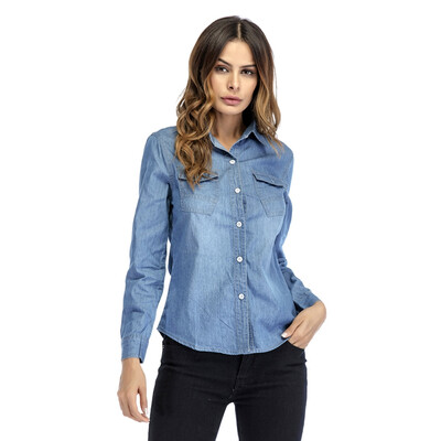 New New Arrival Ladies Casual Denim Shirt Fashion Long Sleeve Tops Turn-down Collar Women Clothing
New New Arrival Ladies Casual Denim Shirt Fashion Long Sleeve Tops Turn-down Collar Women Clothing