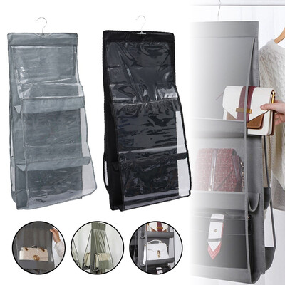 With 6 Larger Pockets Hanging Handbag Organizer Dust-Proof Holder Bag Wardrobe Closet for Purse
With 6 Larger Pockets Hanging Handbag Organizer Dust-Proof Holder Bag Wardrobe Closet for Purse