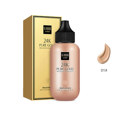 24k Gold Liquid Foundation Moisturizing Cover Blemishes Even Skin Tone Natural Whitening Concealer Primer
24k Gold Liquid Foundation Moisturizing Cover Blemishes Even Skin Tone Natural Whitening Concealer Primer