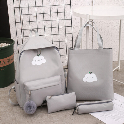 Tailored Cartoon Alphabet Student Cloud Backpack Casual Large Capacity Travel 4 Piece Set
Tailored Cartoon Alphabet Student Cloud Backpack Casual Large Capacity Travel 4 Piece Set