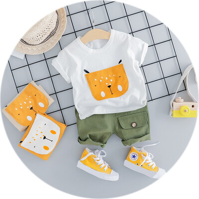 Casual Boy Clothes Set Summer Print T-shirt For Kids Clothes Sports Pants Fashion Toddler baby Boy Clothes
Casual Boy Clothes Set Summer Print T-shirt For Kids Clothes Sports Pants Fashion Toddler baby Boy Clothes