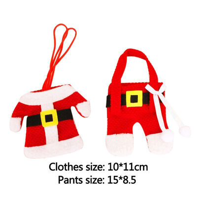 3SETS Christmas Decorative Tableware Pockets Knifes Forks Spoon Holder Bag Mini Santa Suit Sets Holiday Dining Table Decorations
3SETS Christmas Decorative Tableware Pockets Knifes Forks Spoon Holder Bag Mini Santa Suit Sets Holiday Dining Table Decorations