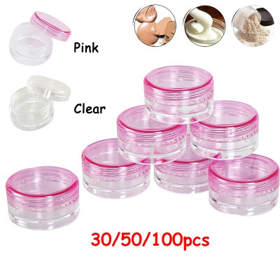 3050100Pcs 3ml Transparent Pink Plastic Sample Container Cream Packing Box Portable Cosmetics Storage Jar Pot for Travel
3050100Pcs 3ml Transparent Pink Plastic Sample Container Cream Packing Box Portable Cosmetics Storage Jar Pot for Travel