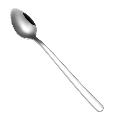 Stainless Steel Fruit Dredger Fruit Serrated Spoon Childrens Food Supplement Spoon