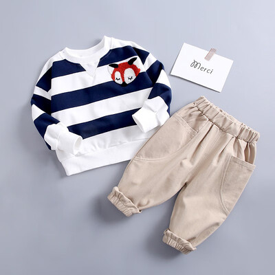 Baby Clothes Autumn Baby Boys Girls Striped Animal Print Long Sleeve Sweatshirt BlouseTrousers Casual Outfits
Baby Clothes Autumn Baby Boys Girls Striped Animal Print Long Sleeve Sweatshirt BlouseTrousers Casual Outfits