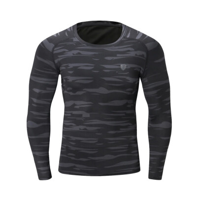 2018 Camouflage Long Fitness Polyester Green Gray Quick-Drying Clothes Tight long Sleeve T-shirt
2018 Camouflage Long Fitness Polyester Green Gray Quick-Drying Clothes Tight long Sleeve T-shirt