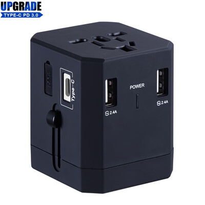 Universal Travel Adapter Worldwide All In One International Power Wall Charger AC Power Plug Adapter With 3 USB Ports
Universal Travel Adapter Worldwide All In One International Power Wall Charger AC Power Plug Adapter With 3 USB Ports