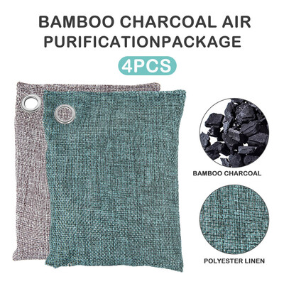 4pcs 100g Large Bamboo Charcoal Air Purifying Bag with Hooks Activated Odor Purifier Home Car Fresher Wardrobe Deodorizer
4pcs 100g Large Bamboo Charcoal Air Purifying Bag with Hooks Activated Odor Purifier Home Car Fresher Wardrobe Deodorizer