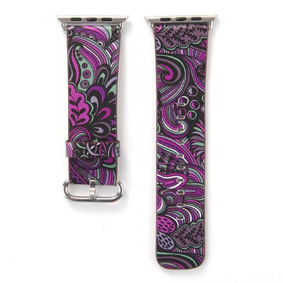 Chinese Style Leather Strap Watch Band 38mm40mm 42mm44mm Flower Prints Vintage Floral National Folk Pattern
Chinese Style Leather Strap Watch Band 38mm40mm 42mm44mm Flower Prints Vintage Floral National Folk Pattern