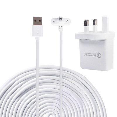 Weatherproof Outdoor Extension Power Adapter Charger Cable 6m20ft for Ring Spotlight Cam BatteryWhite
Weatherproof Outdoor Extension Power Adapter Charger Cable 6m20ft for Ring Spotlight Cam BatteryWhite