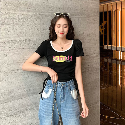 Spring&summer round neck thin letters fold t-shirt shirt harajuku tshirt pokemon ropa mujer t-shirt friends t shirt women
Spring&summer round neck thin letters fold t-shirt shirt harajuku tshirt pokemon ropa mujer t-shirt friends t shirt women