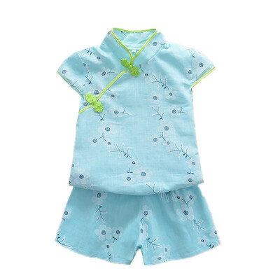 Summer Outfits Childrens Clothes Sets Kids Girls Tang Suit Cheongsam Shorts Two-piece Costume Dress For Girls 2-7T
Summer Outfits Childrens Clothes Sets Kids Girls Tang Suit Cheongsam Shorts Two-piece Costume Dress For Girls 2-7T