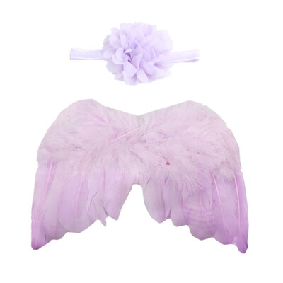 Newborn Baby Hairband Set Cute Feather Angel Wings With Big Flower Hairband Photography Props Set Solid Color
Newborn Baby Hairband Set Cute Feather Angel Wings With Big Flower Hairband Photography Props Set Solid Color