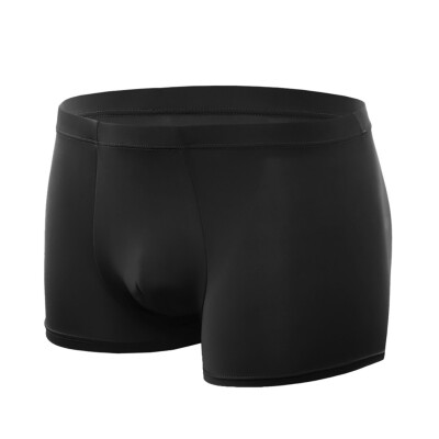 Sexy Breathable Ice Silk Solid Color Boxer Briefs Fashion Novel Translucent Mens Boxer Briefs
Sexy Breathable Ice Silk Solid Color Boxer Briefs Fashion Novel Translucent Mens Boxer Briefs