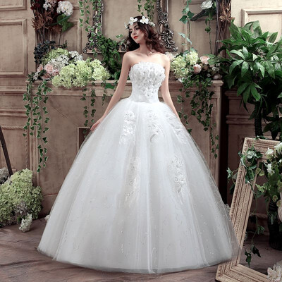 New Arrive Korean Style Large Size Vintage Wedding Dress Lace Embroidery Diamond Bride Dress Custom Made Size Ball Gown
New Arrive Korean Style Large Size Vintage Wedding Dress Lace Embroidery Diamond Bride Dress Custom Made Size Ball Gown