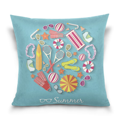 ALAZA 16 X 16 inch Pillow Case Decorative Cushion Cover Summer Vacation Pattern Pillowcase
ALAZA 16 X 16 inch Pillow Case Decorative Cushion Cover Summer Vacation Pattern Pillowcase