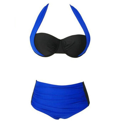 2019 New Sexy Bikinis Women Swimsuit Patchwork High Waisted Bathing Suits Swim Halter Push Up Bikini Set Plus Size Swimwear Pro 
2019 New Sexy Bikinis Women Swimsuit Patchwork High Waisted Bathing Suits Swim Halter Push Up Bikini Set Plus Size Swimwear Pro
