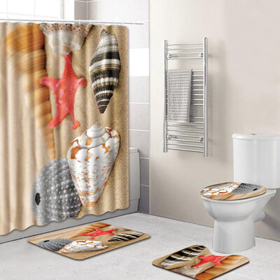 〖Follure〗4PCS Sea Style Non Slip Toilet Polyester Cover Mat Set Bathroom Shower Curtain
〖Follure〗4PCS Sea Style Non Slip Toilet Polyester Cover Mat Set Bathroom Shower Curtain