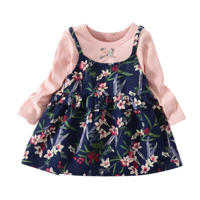 Girls Dress Cute Fashion Flower Infant Fake 2 Piece Long Sleeve Dresses Autumn Spring Kids Dresses For Girls Chilren Clothing
Girls Dress Cute Fashion Flower Infant Fake 2 Piece Long Sleeve Dresses Autumn Spring Kids Dresses For Girls Chilren Clothing